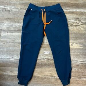 FIGS Zamora - SMALL Petite Jogger Scrub Pants CARRIBEAN